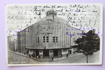 Ansichtskarte AK Düsseldorf 1933 APOLLO Theater Kino Eingang Architektur Ortsansicht NRW